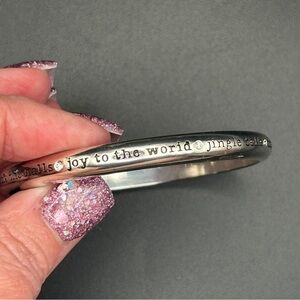Brighton - Christmas Song Title Bangle Bracelet